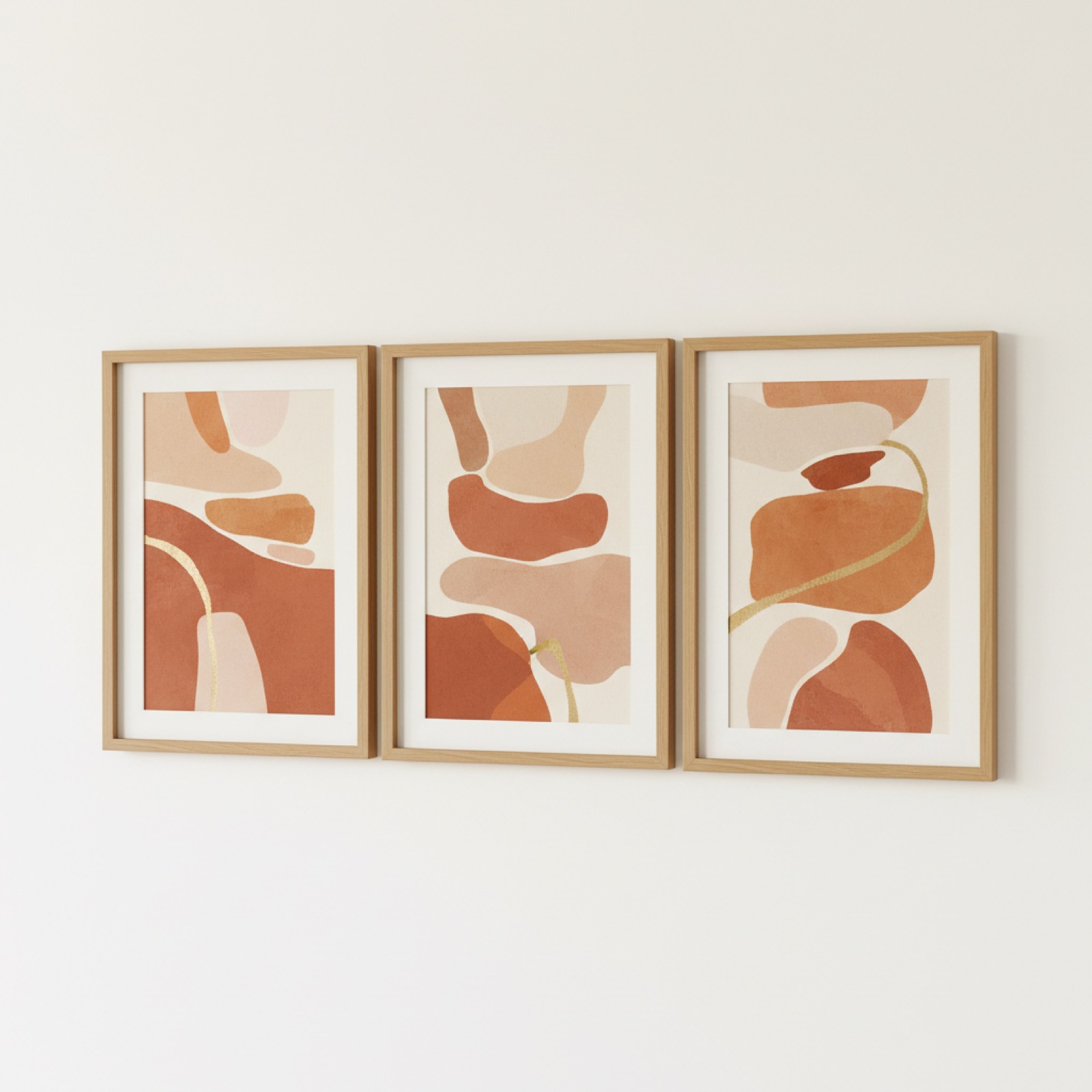 Série Sienne — Triptyque Encadré